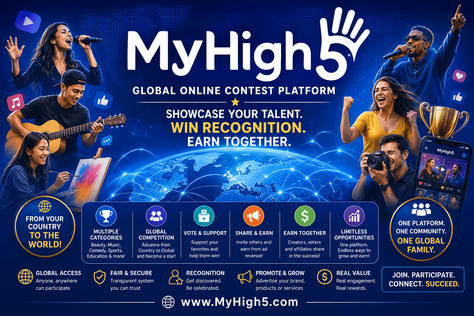 Discover the unprecedented global online contest platform